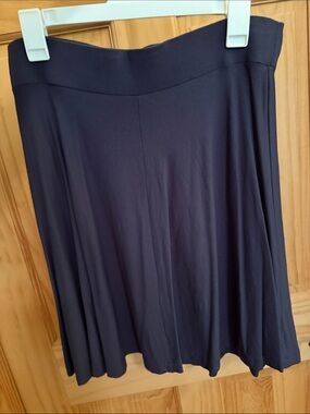 LOFT Navy Circle Skirt